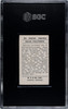 1923 B.I. & Co., Ltd. Battling Levinsky #37 Famous Prize-Fighters SGC 4 Back of card