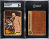 1962 Topps Venezuela Babe Ruth Farewell Speech #144 Babe Ruth Special SGC 1 front and back of card