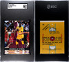 1992 Ballstreet Shaquille O'Neal Hand Cut #26 SGC 6 front and back of card