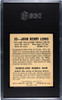 1948 Leaf John Henry Lewis #33 SGC 7 back of card