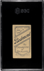 1910 T206 Ed Konetchy Golve Near Ground Piedmont 350 SGC 2 back of card