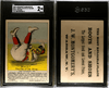 1880's H804-7 Merchant's Gargling Oil Bravo! The Pet of the Nine Blue & Yellow J.W. Montgomery's Boots and Shoes SGC 2 front and back of card