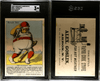 1880's H804-7 Merchant's Gargling Oil Struck Out Blue & Yellow Alex Goslin Vapor Cook Stove SGC 3 front and back of card