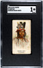 1888 N2 Allen & Ginter Noon Day American Indian Chiefs SGC 1 front of card