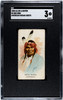 1888 N2 Allen & Ginter Red Bird American Indian Chiefs SGC 3 front of card