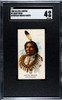 1888 N2 Allen & Ginter Hairy Bear American Indian Chiefs SGC 4 front of card