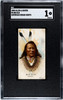 1888 N2 Allen & Ginter Big Elk American Indian Chiefs SGC 1 front of card