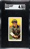 1909 T206 Boss Schmidt Throwing Sweet Caporal 150 SGC 4.5 front of card