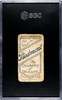 1909 T206 Bull Durham Piedmont 150 SGC 1 back of card