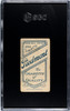 1910 T206 Claude Ritchey Piedmont 350 SGC 1 back of card