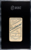 1910 T206 Doc Marshall Piedmont 350 SGC 1 back of card
