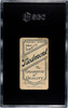 1910 T206 Jack Dunn Piedmont 350 SGC 1.5 back of card