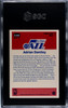 1986 Fleer Adrian Dantley #3 SGC Authentic back of card