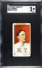 1910 T206 Al Bridwell Portrait No Cap Piedmont 350 SGC 1 front of card