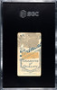 1910 T206 Bill Bradley Portrait Piedmont 350 SGC Authentic back of card