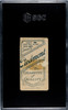 1911 T206 Cy Seymour Throwing Piedmont 350-460 SGC Authentic back of card