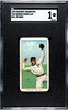 1909 T206 George McQuillan Ball In Hand Piedmont 150 SGC 1 front of card