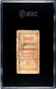 1910 T206 Jimmy Slagle Sweet Caporal 350 SGC 1 back of card
