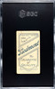1910 T206 Nick Maddox Piedmont 350 SGC 4 back of card