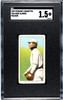 1909 T206 Rube Oldring Fielding Piedmont 150 SGC 1.5 front of card