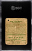 1933 Goudey Big League Chewing Gum Ben Cantwell #139 SGC 1 back of card