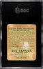 1933 Goudey Big League Chewing Gum Cliff Heathcote #115 SGC 1 back of card