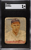 1933 Goudey Big League Chewing Gum Ed Brandt #50 SGC 1 front of card