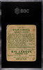 1933 Goudey Big League Chewing Gum Owen Carroll #72 SGC 1 back of card