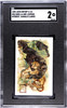 1898 John Dwight & Co. Gorilla and Leopard #55 Interesting Animals (Large) SGC 2 front of card