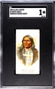 1888 N2 Allen & Ginter White Shield Celebrated American Indian Chiefs SGC 1 front of card