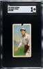 1910 T206 Gabby Street Catching Sweet Caporal 350 SGC 1 front of card