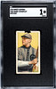 1910 T206 Harry Steinfeldt With Bat Sweet Caporal 350 SGC 1 front of card