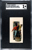 1888 N86 Duke's Cigarettes Descending a Shaft Scenes of Perilous Occupations SGC 1 front of card