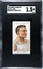 1909 Ogden's Cigarettes Bill Lang #62 Pugilists & Wrestlers SGC 1.5 front of card