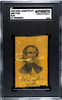 1910 Mogul Cigarettes S77 Silks John Tyler U.S. Presidents SGC Authentic front of card