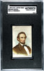 1890 H600 Electric Lustre Starch Abraham Lincoln U.S. Presidents SGC Authentic front of card