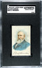 1890 H600 Electric Lustre Starch Benjamin Harrison U.S. Presidents SGC Authentic front of card