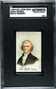 1890 H600 Electric Lustre Starch Thomas Jefferson U.S. Presidents SGC Authentic front of card