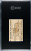 1890 H600 Electric Lustre Starch William H. Harrison U.S. Presidents SGC Authentic back of card