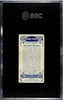 1924 John Player & Sons American Alligator #1 Natural History SGC 1.5 back of card