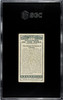1926 W.D. & H.O. Wills The Great Pyramids of Cheops #8 Wonders of the Past SGC 6 back of card