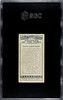 1926 W.D. & H.O. Wills Easter Island #14 Wonders of the Past SGC 3 back of card