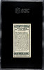 1926 W.D. & H.O. Wills The Sphinx of Gizeh #10 Wonders of the Past SGC 3 back of card