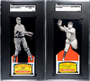 Two more tough 1951 Topps Connie Mack's All-Stars: Mathewson & Speaker