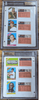 1966 Topps Dickson, Dalrymple, Santiago, Cubs, Tresh, Jackson #1/1 #201-206 Topps Vault File Copy 12 Card Binder Page BGS Authentic