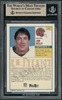 1988 Pro Set Jim Kelly Test #8 BGS 9.5 back of card