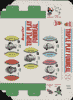 1977 Burger Chef Triple Play promo box tray with Bob Watson, Jose Cruz, and Cesar Cedeno, front view