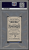 1911 M116 Sporting Life George Mullin Black Back PSA 3 back of card