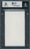 Bruce Sutter BGS Authentic Autograph back of card