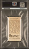1912 T207 George McBride PSA 1 back of card
